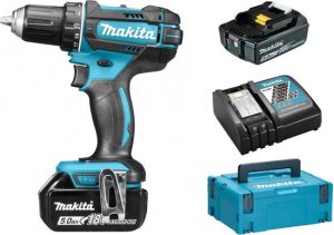 MAKITA DDF482RTJ Boor-/Schroefmachine Set - 18V - Li-Ion Accu - 2x 5.0Ah Accu - In Mbox