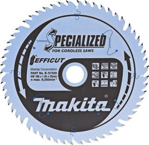 Makita B-57320 Specialized cirkelzaagblad - 165 x 20 x 56T - Hout