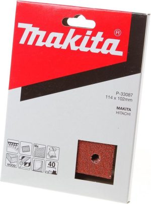 Makita P-33087 Vlak schuurvel Red - K40 - 114 x 102mm (10st)