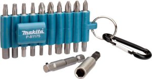 Makita P-81175 22-delige professionele torx / kruis / 1/4'' adapter schroef bitset